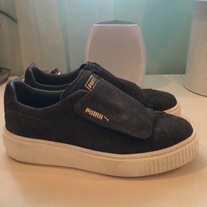 army green puma shoes